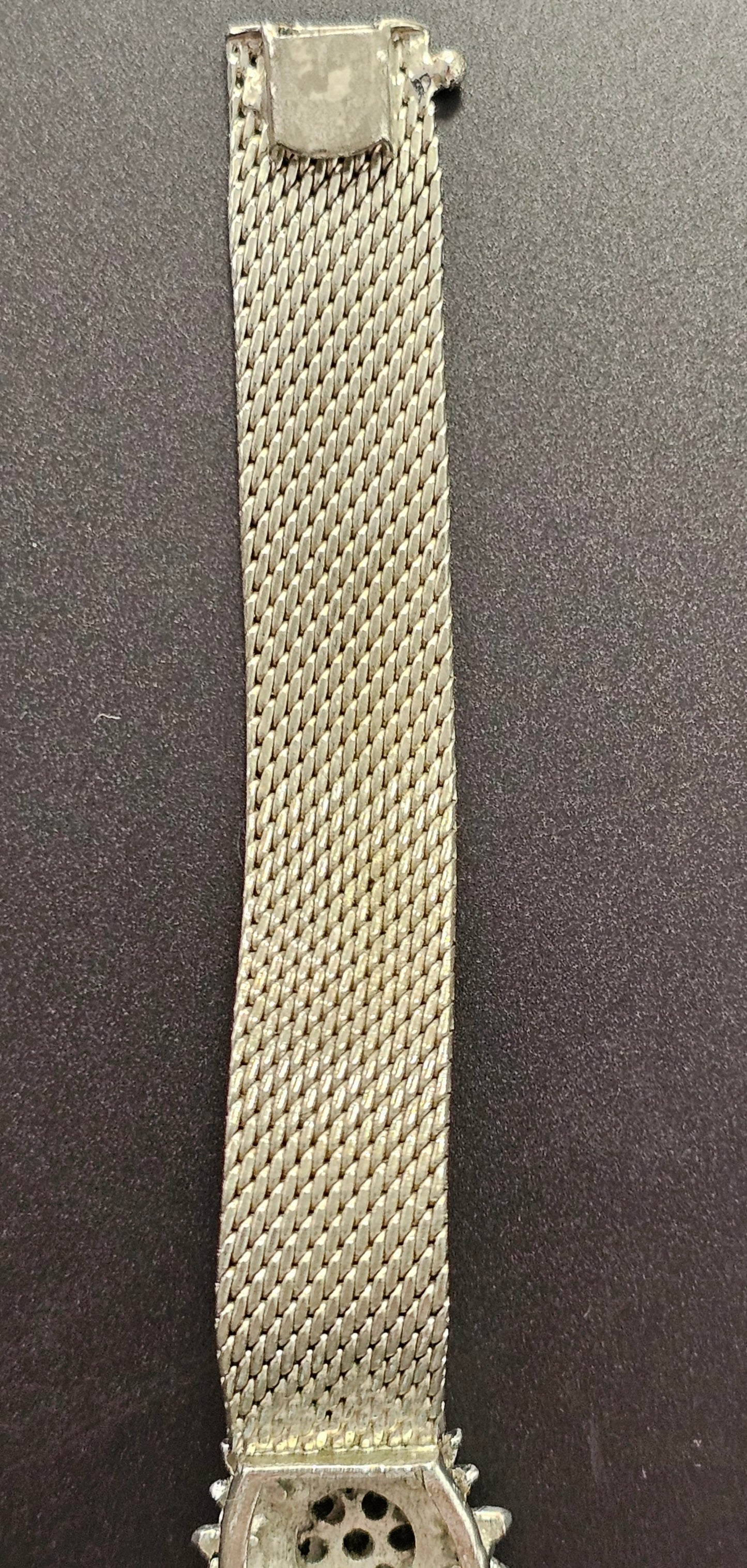 Schönes antikes Armband Silber 800mit in Blütenform gearbeitetem Mittelteil