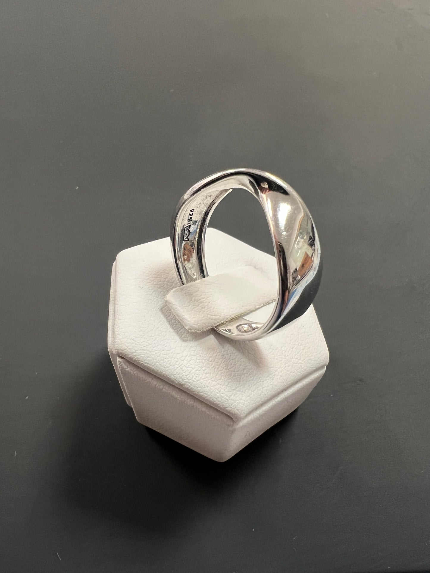 Ring aus 925er Silber, Möbius Ring (Möbiusband oder Möbiusschleife)